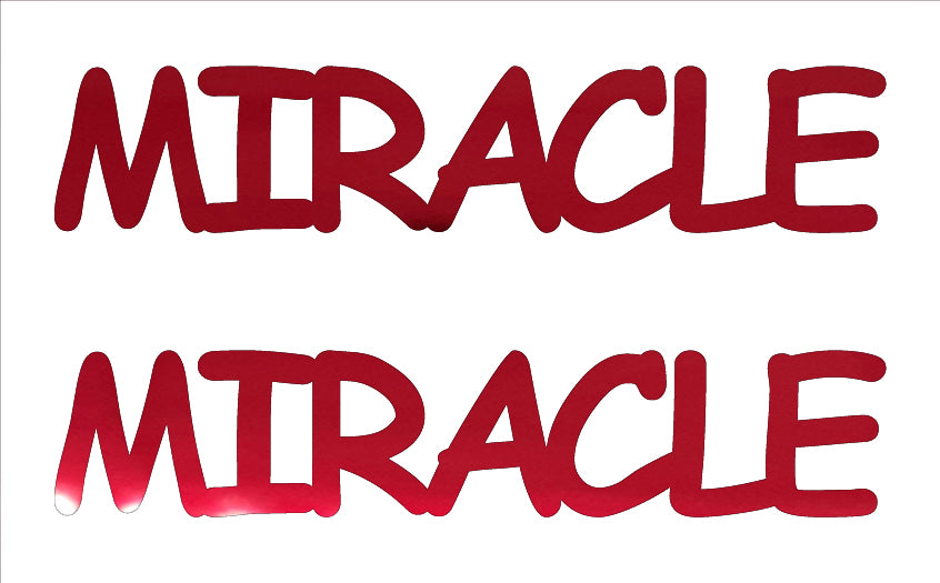 Custom-Buzz Word - MIRACLE Red