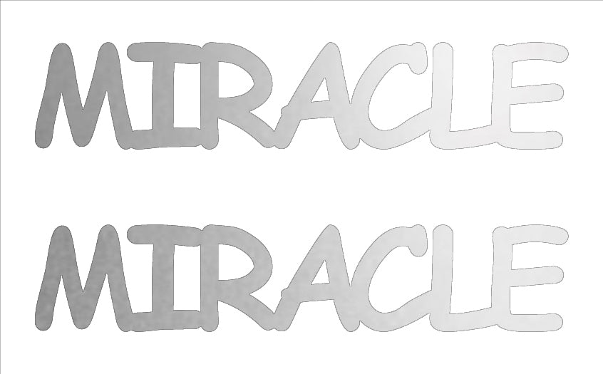 Custom-Buzz Word - MIRACLE Silver