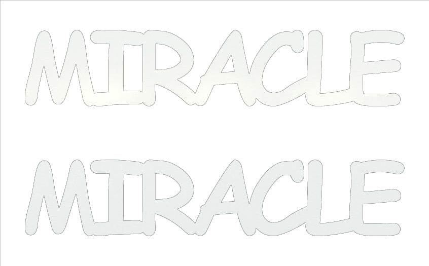 Custom-Buzz Word - MIRACLE White