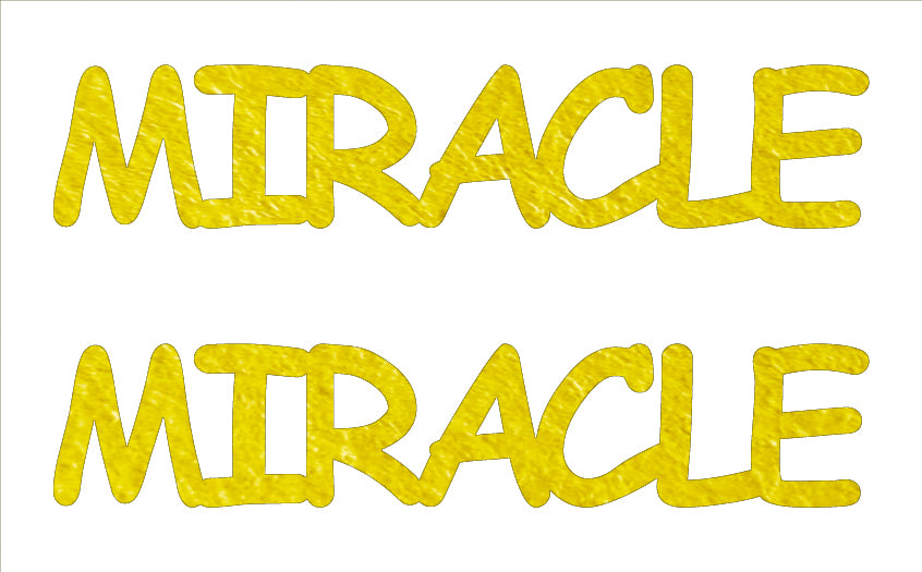 Custom-Buzz Word - MIRACLE Yellow Paper