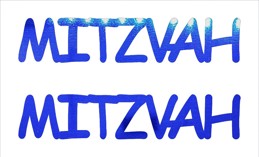 Custom-Buzz Word - MITZVAH Blue Royal