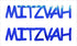 Custom-Buzz Word - MITZVAH Blue Royal