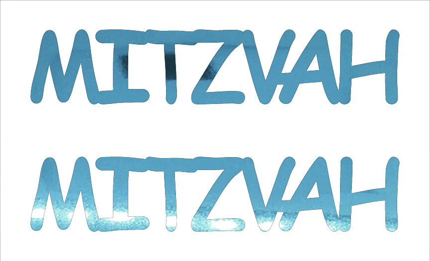 Custom-Buzz Word - MITZVAH Blue Sky