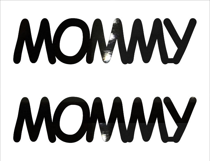 Custom-Buzz Word - MOMMY Black