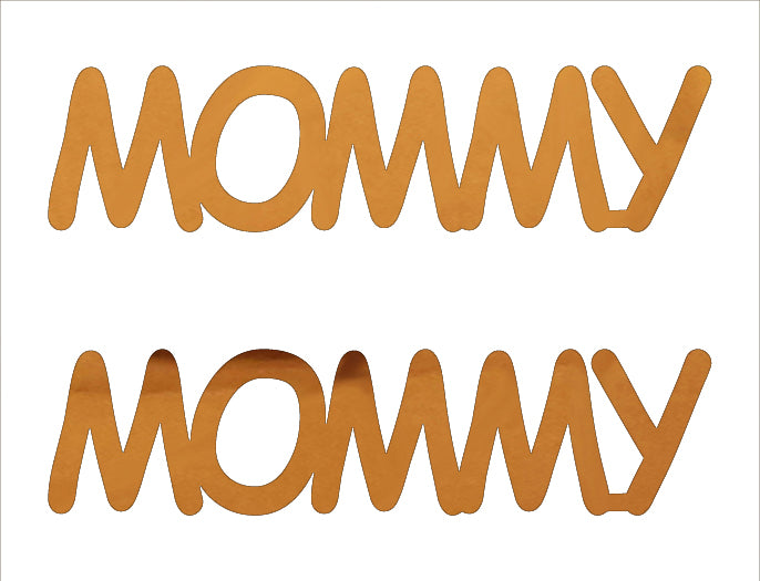 Custom-Buzz Word - MOMMY Orange