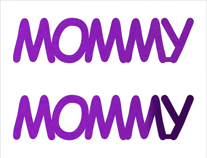 Custom-Buzz Word - MOMMY Purple