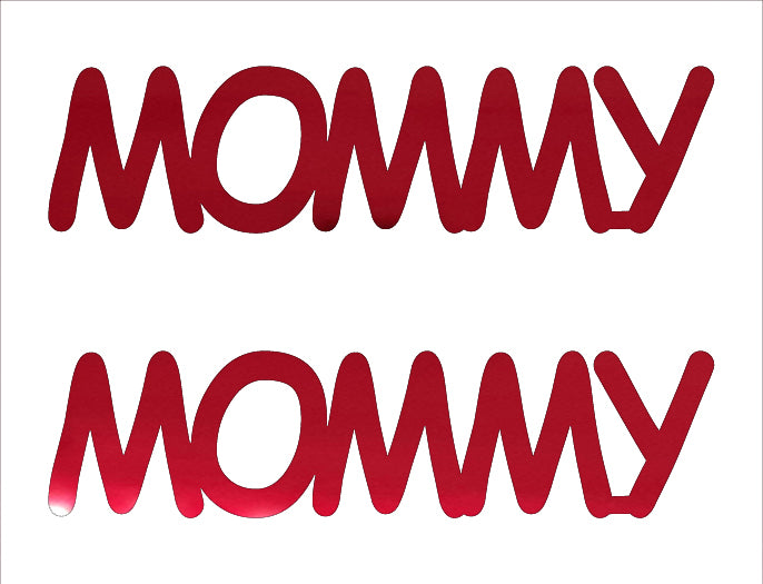 Custom-Buzz Word - MOMMY Red