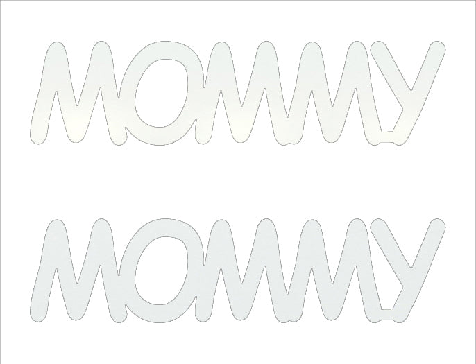 Custom-Buzz Word - MOMMY White