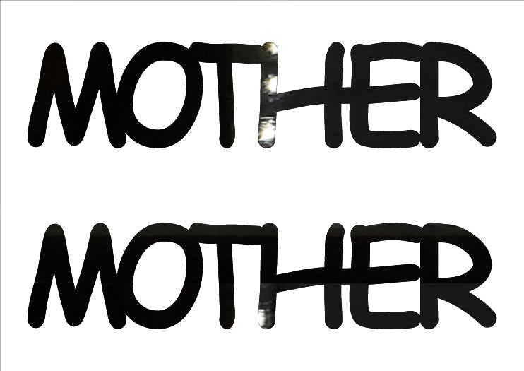 Custom-Buzz Word - MOTHER Black