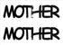 Custom-Buzz Word - MOTHER Black