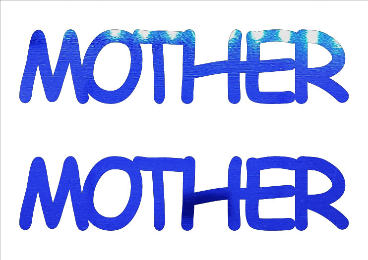 Custom-Buzz Word - MOTHER Blue Royal