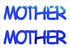 Custom-Buzz Word - MOTHER Blue Royal