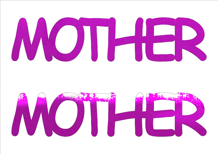 Custom-Buzz Word - MOTHER Fuchsia