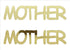 Custom-Buzz Word - MOTHER Gold