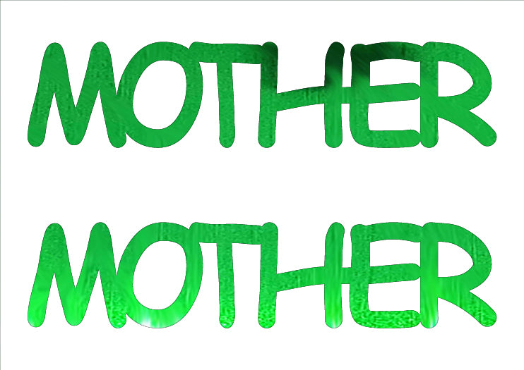 Custom-Buzz Word - MOTHER Green