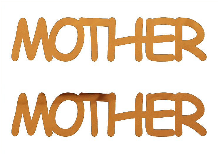 Custom-Buzz Word - MOTHER Orange