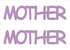 Custom-Buzz Word - MOTHER Pink