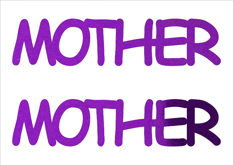 Custom-Buzz Word - MOTHER Purple