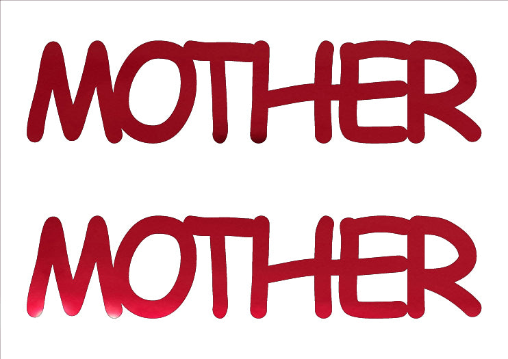 Custom-Buzz Word - MOTHER Red