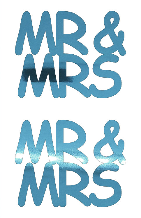 Custom-Buzz Word - MR & MRS Blue Sky