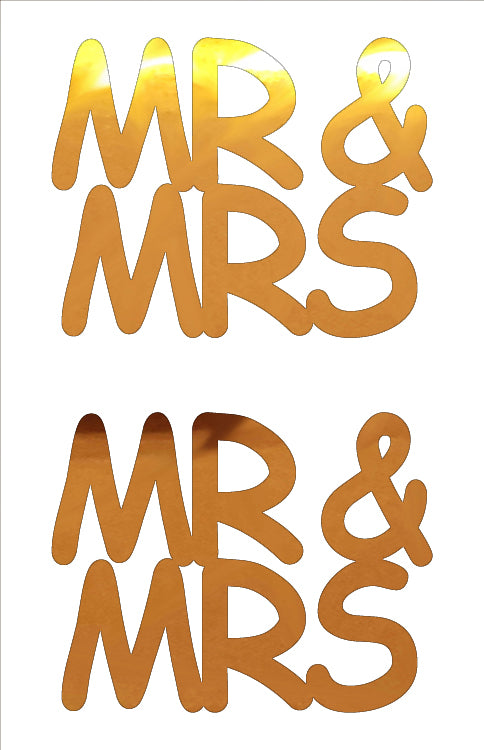 Custom-Buzz Word - MR & MRS Orange