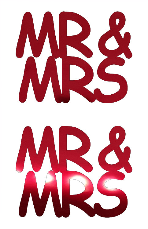 Custom-Buzz Word - MR & MRS Red