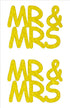 Custom-Buzz Word - MR & MRS Yellow Paper