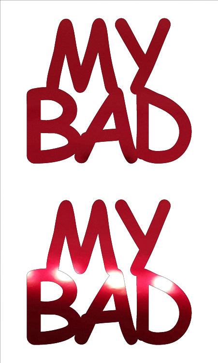 Custom-Buzz Word - MY BAD Red