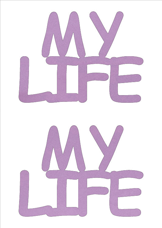 Custom-Buzz Word - MY LIFE Pink