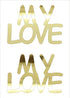 Custom-Buzz Word - MY LOVE Gold