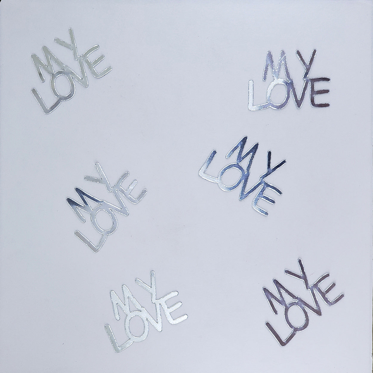 Custom-Buzz Word - MY LOVE Silver