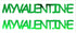 Custom-Buzz Word - MY VALENTINE Green