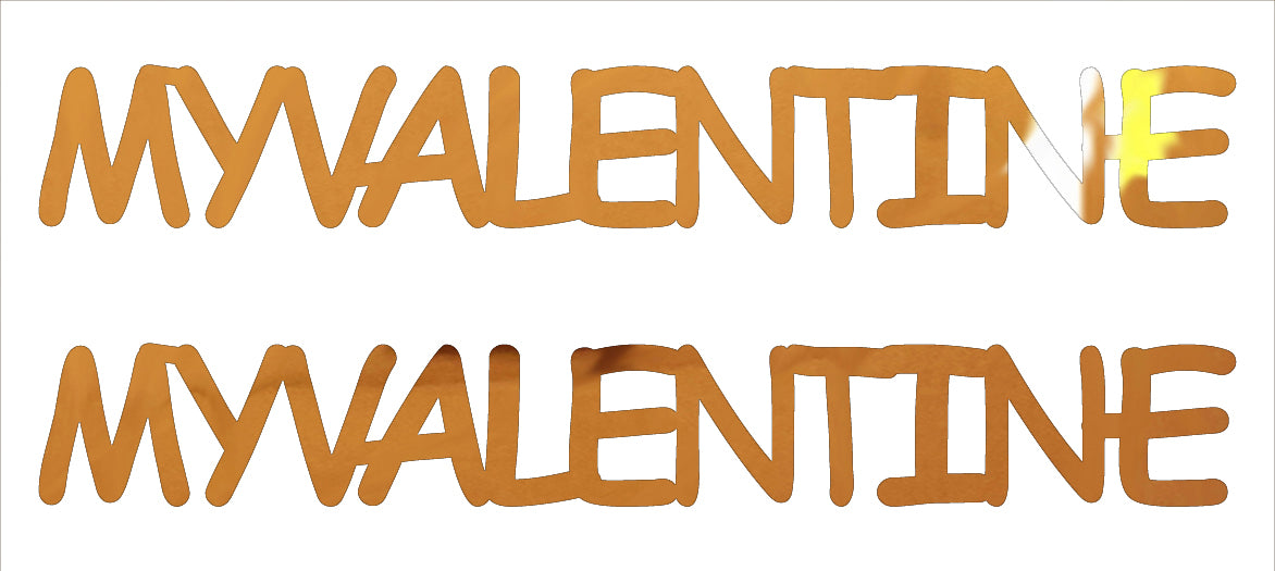 Custom-Buzz Word - MY VALENTINE Orange