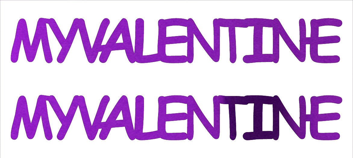 Custom-Buzz Word - MY VALENTINE Purple