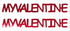 Custom-Buzz Word - MY VALENTINE Red