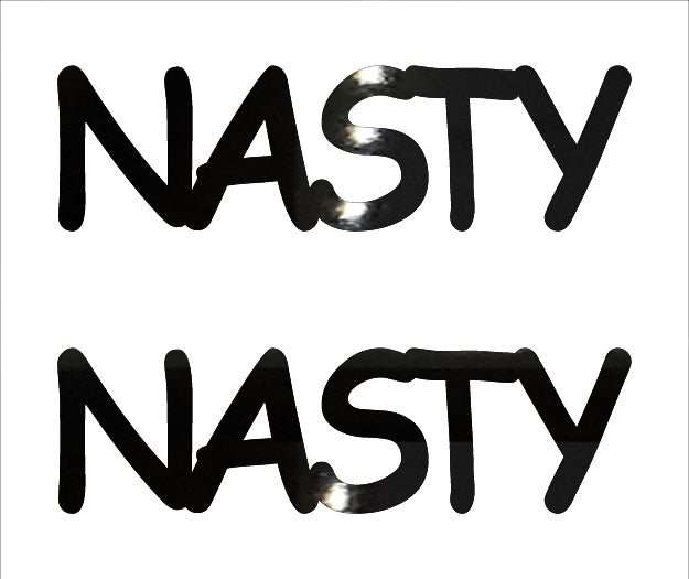 Custom-Buzz Word - NASTY Black