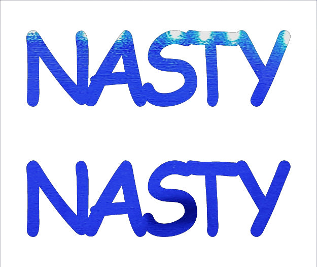 Custom-Buzz Word - NASTY Blue Royal