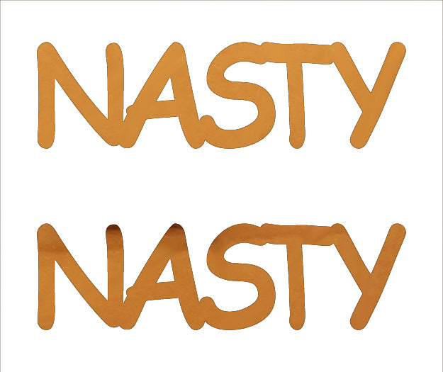 Custom-Buzz Word - NASTY Orange