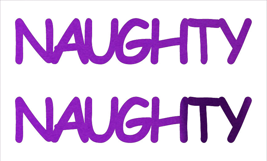 Custom-Buzz Word - NAUGHTY Purple