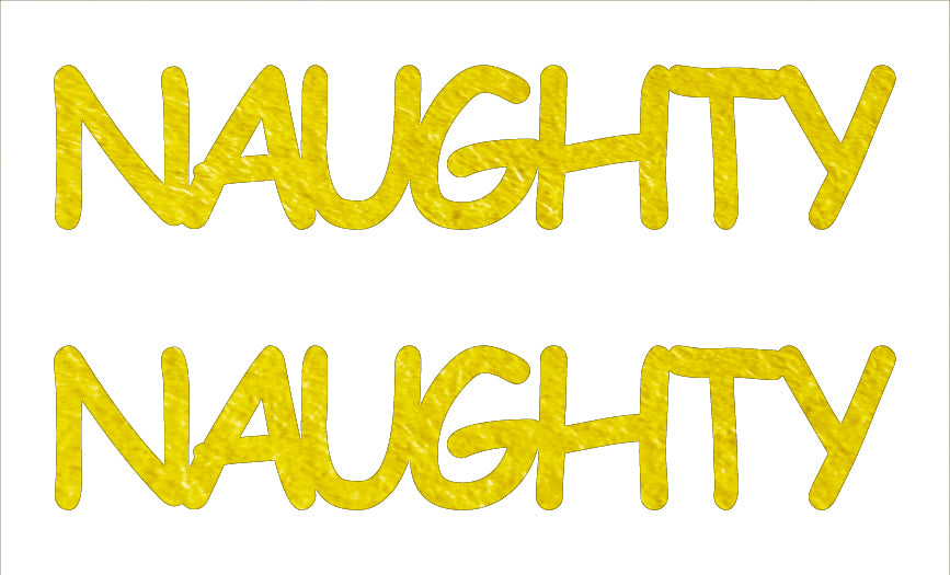 Custom-Buzz Word - NAUGHTY Yellow Paper