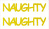 Custom-Buzz Word - NAUGHTY Yellow Paper