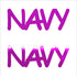 Custom-Buzz Word - NAVY Fuchsia