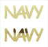 Custom-Buzz Word - NAVY Gold