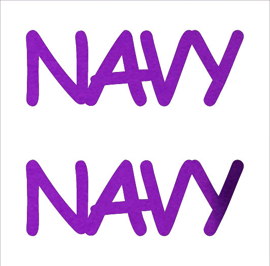 Custom-Buzz Word - NAVY Purple