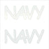 Custom-Buzz Word - NAVY White