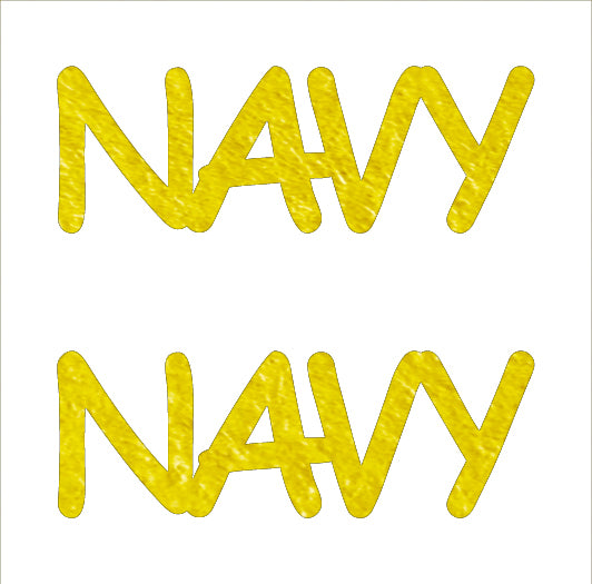 Custom-Buzz Word - NAVY Yellow Paper