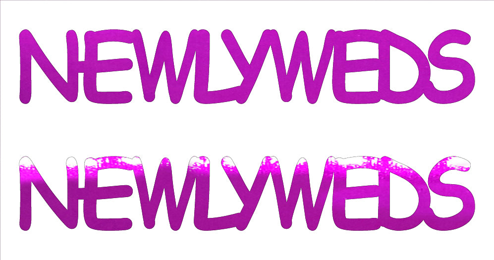 Custom-Buzz Word - NEWLYWEDS Fuchsia