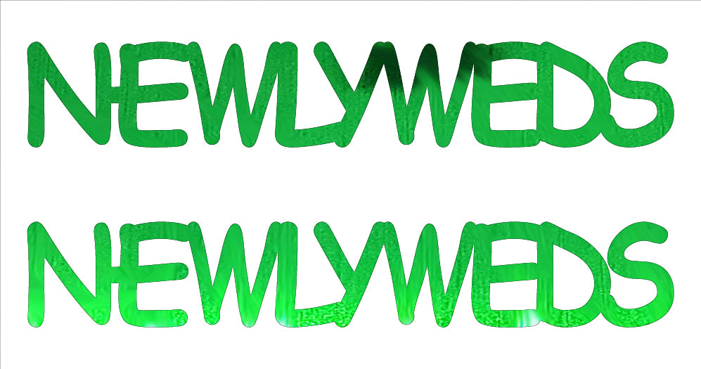 Custom-Buzz Word - NEWLYWEDS Green