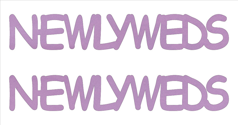 Custom-Buzz Word - NEWLYWEDS Pink