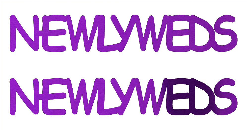 Custom-Buzz Word - NEWLYWEDS Purple